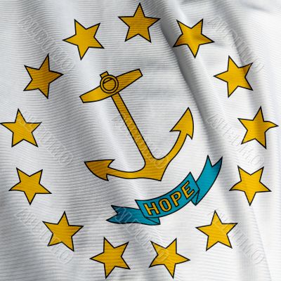 Rhode Island Flag Closeup