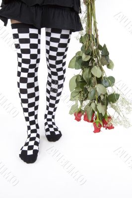 rose and funny stocking