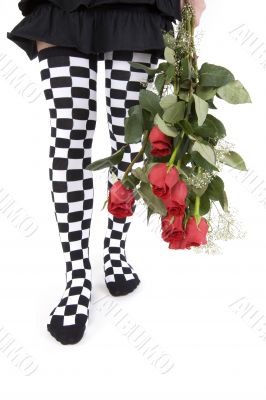 rose and funny stocking