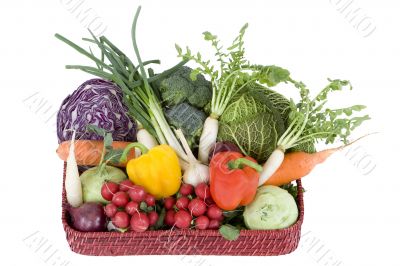 fresh vegetable in a basket