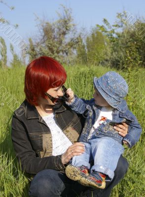 Girl and her mum