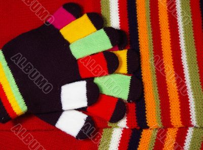 Scarf and gloves Scarf and gloves