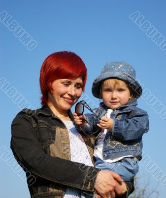 Little girl and her mum