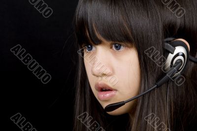 Teenager with Headset