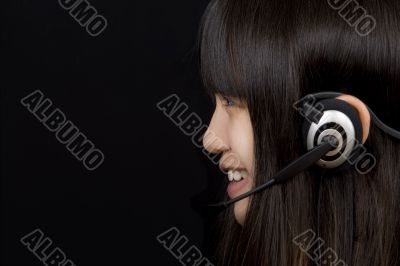 Teenager with Headset