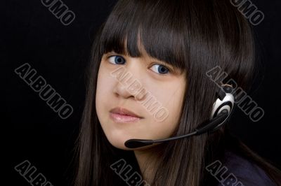 Teenager with Headset