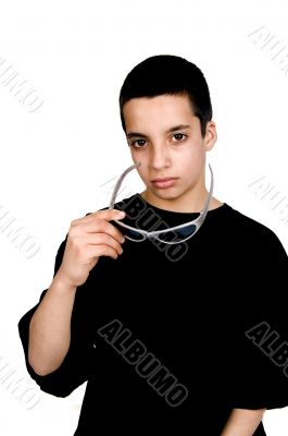 teenage boy with big brown eyes teenage boy with big brown eyes
