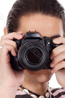 Young man photographer Young man photographer