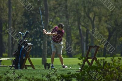 Golfing Senior