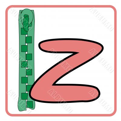 alphabet for children education (z)