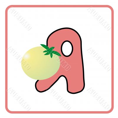 alphabet for children education (A)
