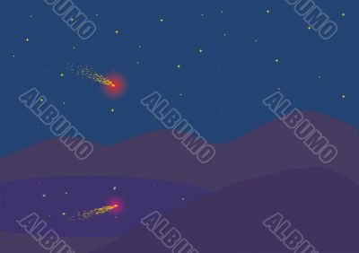 falling meteor