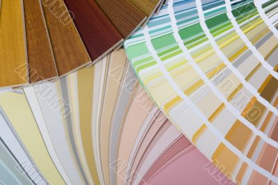 Color palette with color patterns