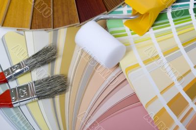 Color palette with color patterns