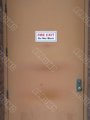 fire exit sign