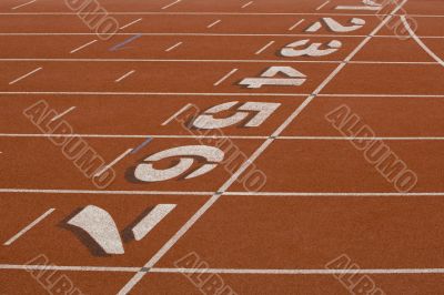 Running track for athletics