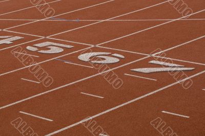 Running track for athletics
