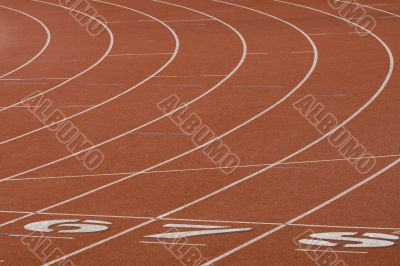 Running track for athletics