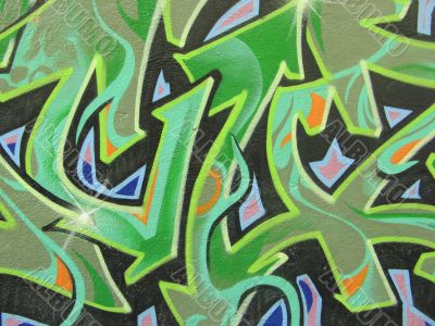 abstract colored graffiti