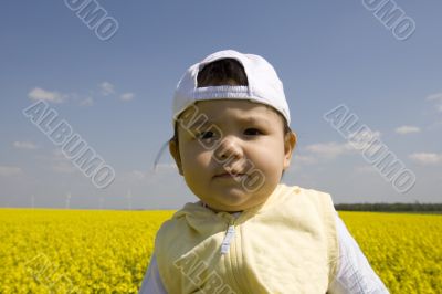 Baby in the rape field