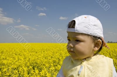 Baby in the rape field