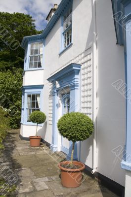 Blue and White house