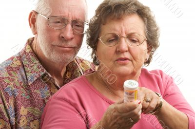 Senior Couple with Prescription Bottle