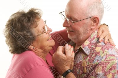 Happy Senior Couple Dancing