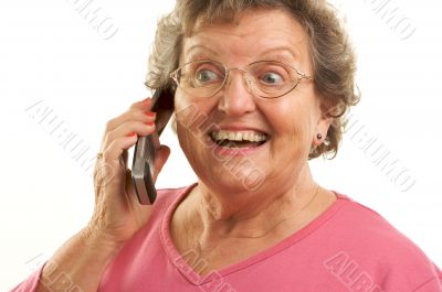 Senior Woman Using Cell Phone