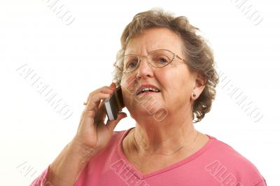 Senior Woman Using Cell Phone