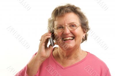 Senior Woman Using Cell Phone