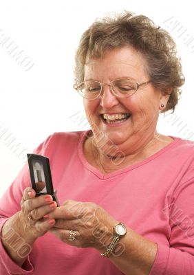 Senior Woman Using Cell Phone