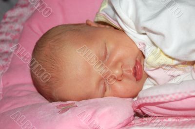 Sleeping newborn Baby