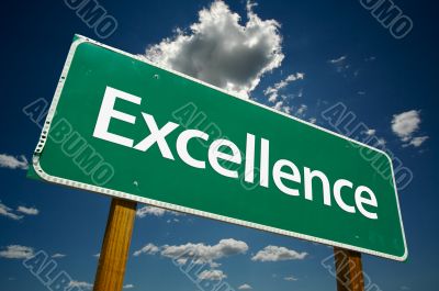 Excellence Road Sign