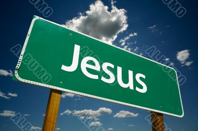 Jesus Road Sign