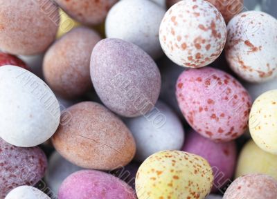 candy covered chocolate eggs