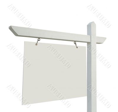 Blank Real Estate Sign Isolated