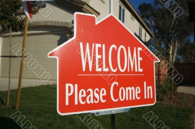 Welcome, Please Come In Sign