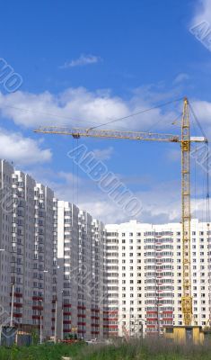 Under construction new residential building