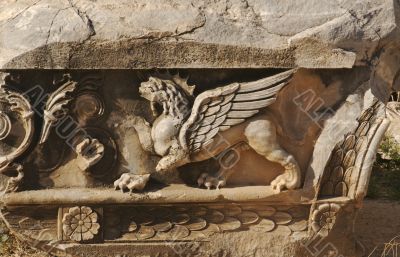 Lion with Wings Relief