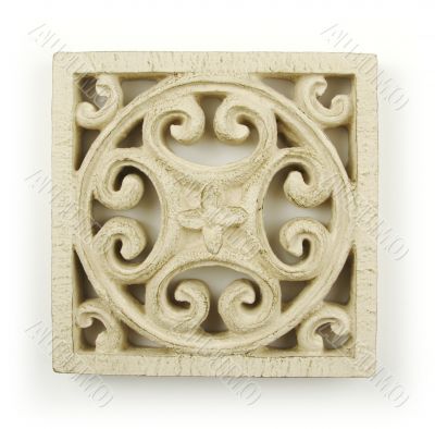 Ornate Wood Carving Ornament