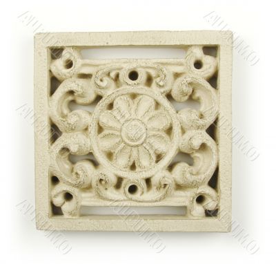 Ornate Wood Carving Ornament