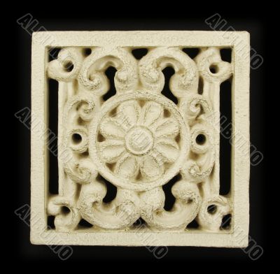 Ornate Wood Carving Ornament