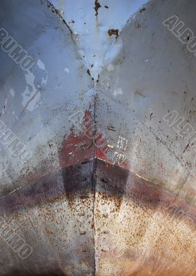 Rust nose of ship