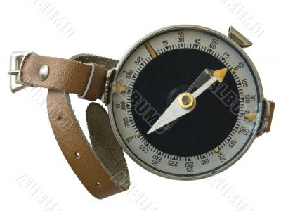 Compass with hand strap