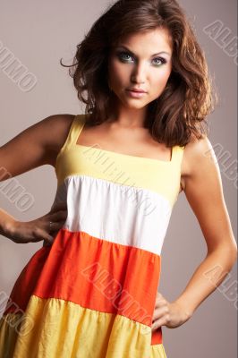 Fashion girl posing