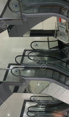 escalators of business-center