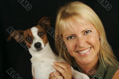 Attractive Woman &amp; JRT