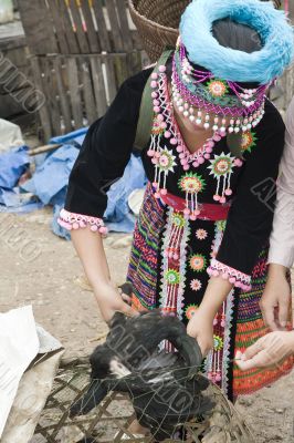 Hmong women, Laos