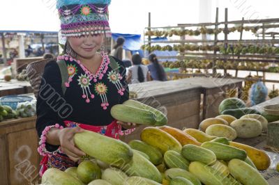 Hmong women, Laos